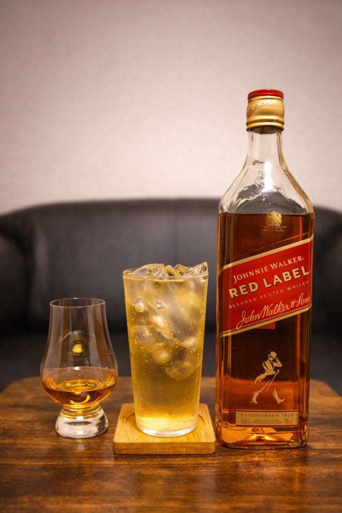 ジョニーウォーカーのストレート、ロック、ハイボールの3つの飲み方を比較